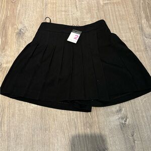 Black Pleated Skirt